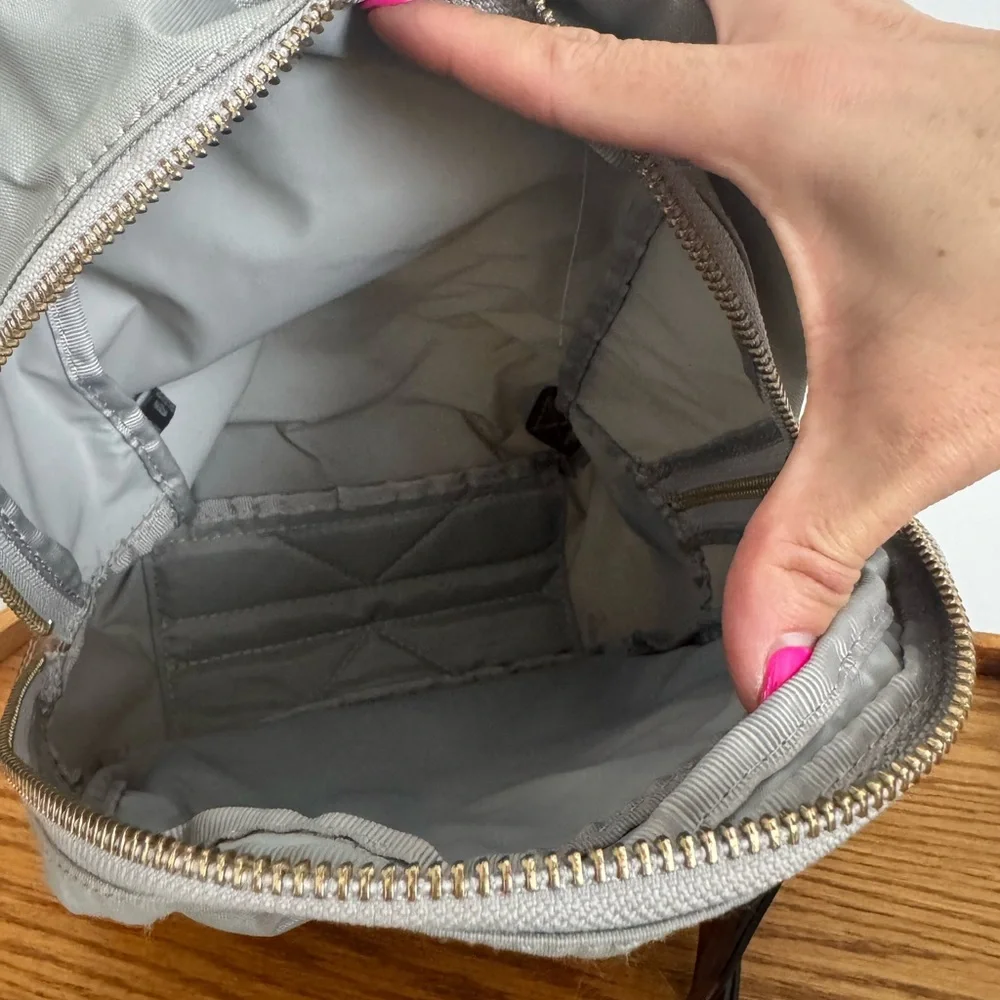 Frye Gray Backpack with Brown Accents - Picture 9 of 9